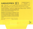 Compact Cassette: Memorex  - Cire II 110