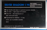 Compact Cassette:  Silver Shadow -  90