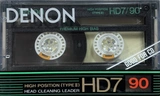 Compact Cassette Denon HD7 90 Type II Chrome 1988 Europe, USA