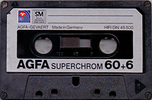 Compact Cassette: AGFA  - Superchrom 60+6