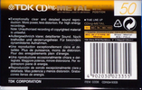 Compact Cassette: TDK  - CDing-Metal 50