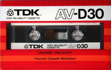 Compact Cassette: TDK  - AV-D 30