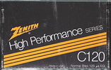 Compact Cassette Zenith 120 Type I Normal 1984 USA