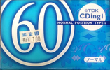 Compact Cassette TDK CDing 1 60 "CD1-60L" Type I Normal 2000 Japan