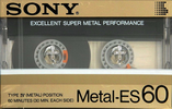 Compact Cassette: Sony  - Metal-ES 60