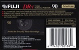 Compact Cassette Fuji DR-I 90 Type I Normal 1995 North America