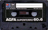 Compact Cassette: AGFA  - SUPERFERRO 60+6