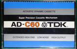 Compact Cassette: TDK  - AD 60