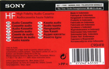 Compact Cassette: Sony  - HF 90