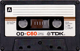 Compact Cassette TDK OD 60 Type I Normal 1979 Europe, USA