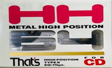 Compact Cassette Thats HH 64 Type II Chrome 1991 Japan