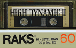 Compact Cassette: RAKS  - High Dynamic II 60