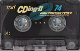 Compact Cassette: TDK  - CDing-II 74