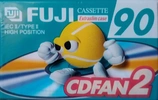 Compact Cassette Fuji CDFAN 90 "CDFAN2 90 A" Type II Chrome 1998 Russia