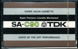 Compact Cassette: TDK  - SA 90