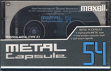 Compact Cassette: Maxell / Hitachi Maxell - Metal Capsule 54