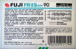 Compact Cassette Fuji FR-II Super 90 Type II Chrome 1985 Europe