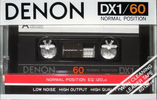 Compact Cassette: Nippon Columbia / Denon Denon - DX1 60