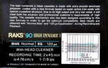 Compact Cassette: RAKS  - High Dynamic I 90