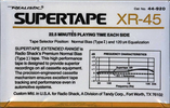 Compact Cassette: Realistic SUPERTAPE - XR 45