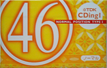 Compact Cassette TDK CDing 1 46 "CD1-46L" Type I Normal 2000 Japan