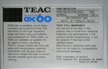 Compact Cassette:  Teac - CDC 60