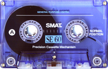 Compact Cassette Smat SE 60 "Audio tape" Type I Normal 1996 South Korea