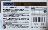 Compact Cassette: TDK  - SA 46