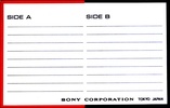 Compact Cassette: Sony  -  60