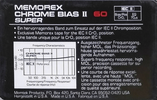 Compact Cassette: Memorex  - Chrome Bias II Super 60