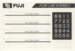 Compact Cassette: FUJI Fuji - GT-II 60