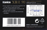 Compact Cassette:  Konica - XR-I 90