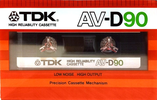 Compact Cassette: TDK  - AV-D 90