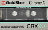 Compact Cassette Goldstar CRX 90 Type II Chrome 1986 Europe