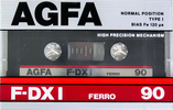 Compact Cassette: AGFA  - F-DX I 90