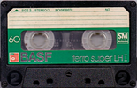 Compact Cassette: BASF  - Ferro Super LH I 60