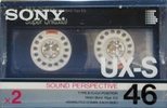 2 pack Sony UX-S 46 Type II Chrome 1986 Japan