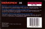 Compact Cassette: Memorex  - DB 90