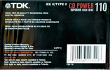 Compact Cassette: TDK  - CD Power 110