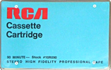 Compact Cassette:  RCA - Cassette Cartridge 60