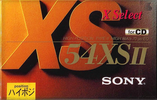 Compact Cassette Sony X Select 54 "C-54XS2" Type II Chrome 1994 Japan