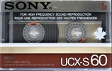 Compact Cassette Sony UCX-S 60 Type II Chrome 1985 North America