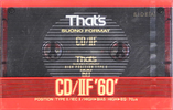 Compact Cassette: Taiyo Yuden Thats - CD-IIF 60