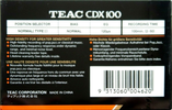 Compact Cassette:  Teac - CDX 100