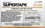 Compact Cassette: Realistic SUPERTAPE - XR 90