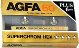 Compact Cassette: AGFA  - Superchrom HDX 60+6