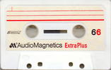 Compact Cassette:  Audio Magnetics - Extra Plus 66