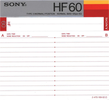 Compact Cassette: Sony  - HF 60