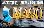 Compact Cassette: TDK  - MA 90