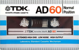 Compact Cassette: TDK  - AD 60